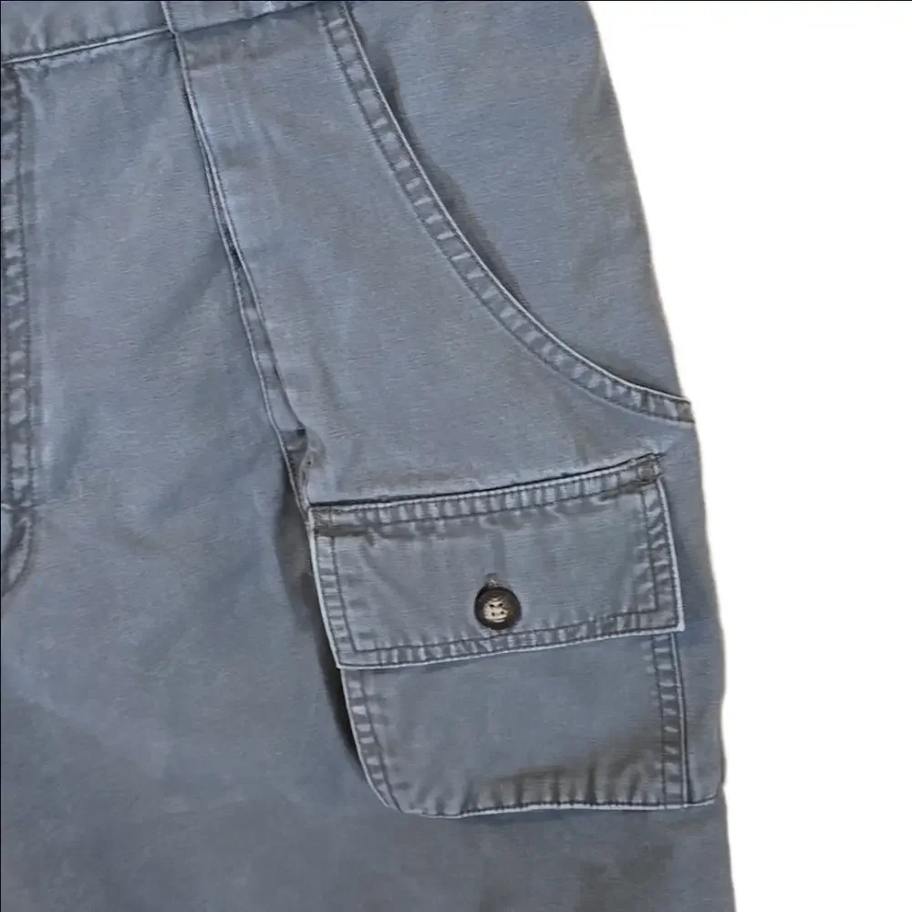 Vintage Munsingwear Light Olive Green Cargo Shorts Casual 34W - Picture 3 of 10